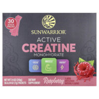 активный моногидрат креатина, малина, 30 пакетиков по 7 г (0,24 унции) — Sunwarrior