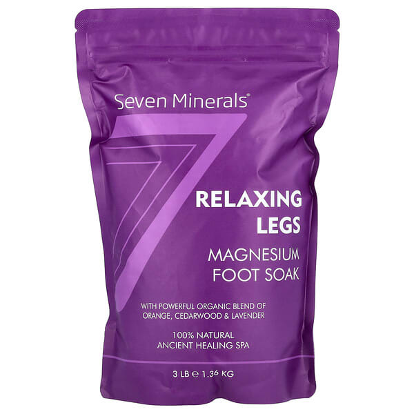 svm71745_v_3.jpg Relaxing Legs, средство для ног с магнием, апельсин, кедр и лаванда, 1,36 кг (3 фунта) — Seven Minerals