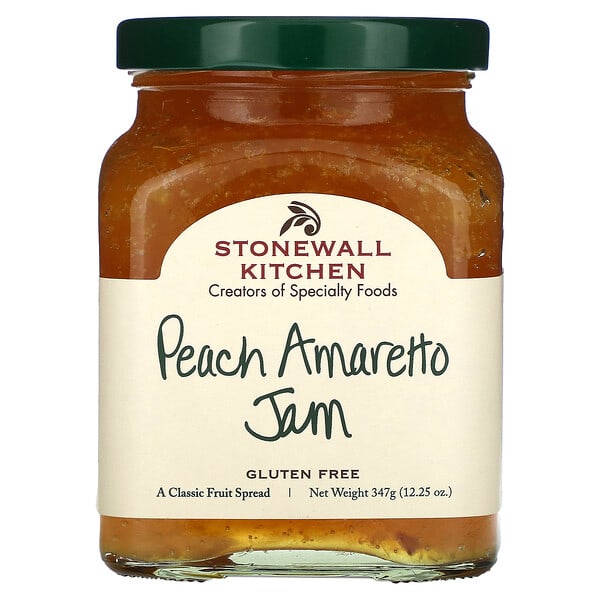 swk02140_v_8.jpg джем из персика и амаретто, 347 г (12,25 унции) — Stonewall Kitchen
