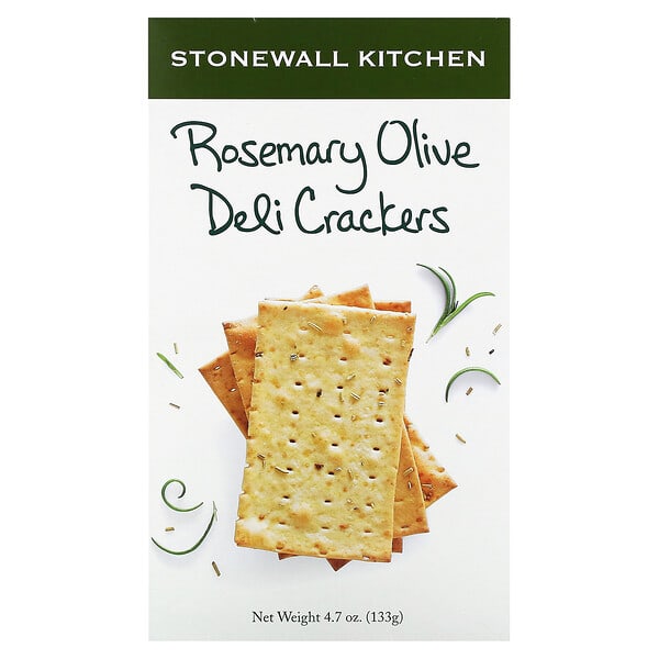 swk33249_v_8.jpg крекеры, с розмарином и оливками, 133 г (4,7 унции) — Stonewall Kitchen