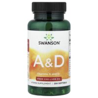 витамины A и D, 250 мягких таблеток — Swanson