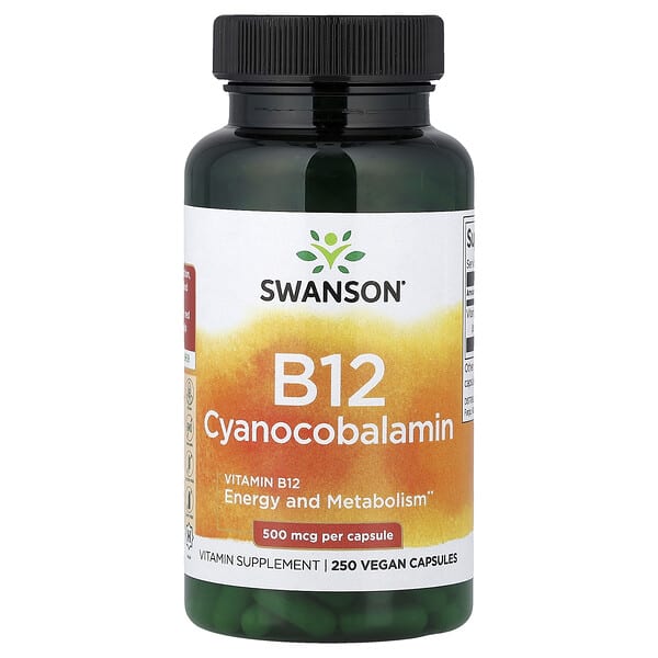 swv01031_v_74.jpg витамин B12, 500 мкг, 250 веганских капсул — Swanson