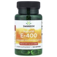 E-400, натуральный витамин E, 268 мг (400 МЕ), 100 капсул — Swanson