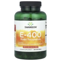 Смесь токоферолов с витамином E, 400 МЕ, 250 мягких таблеток — Swanson