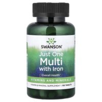 Just One Multi, мультивитамины с железом, 130 таблеток — Swanson