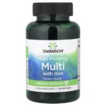 мультивитамины с железом, высокая эффективность, 120 капсул — Swanson