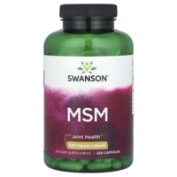 МСМ, 500 мг, 250 капсул — Swanson