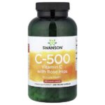 C-500, витамин C с шиповником, 400 веганских капсул — Swanson