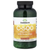 C-500, витамин C с шиповником, 400 веганских капсул — Swanson