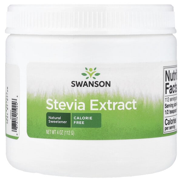 swv01924_v_24.jpg Экстракт стевии, 112 г (4 унции) — Swanson