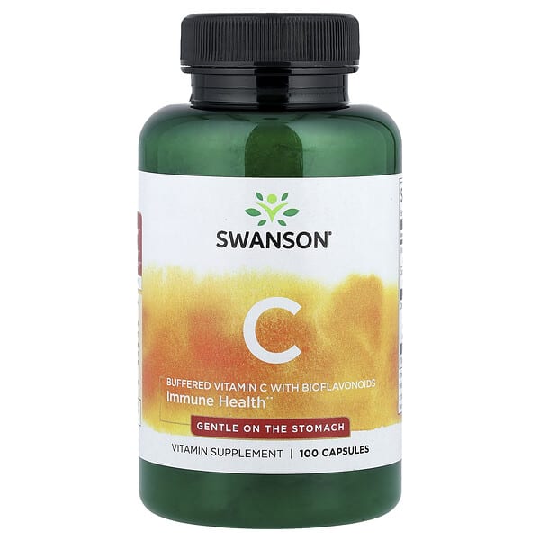 swv01944_v_24.jpg Буферизованный витамин C с биофлавоноидами, 100 капсул — Swanson