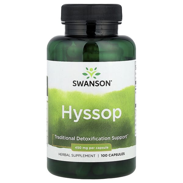 swv01965_v_24.jpg Иссоп, 450 мг, 100 капсул — Swanson