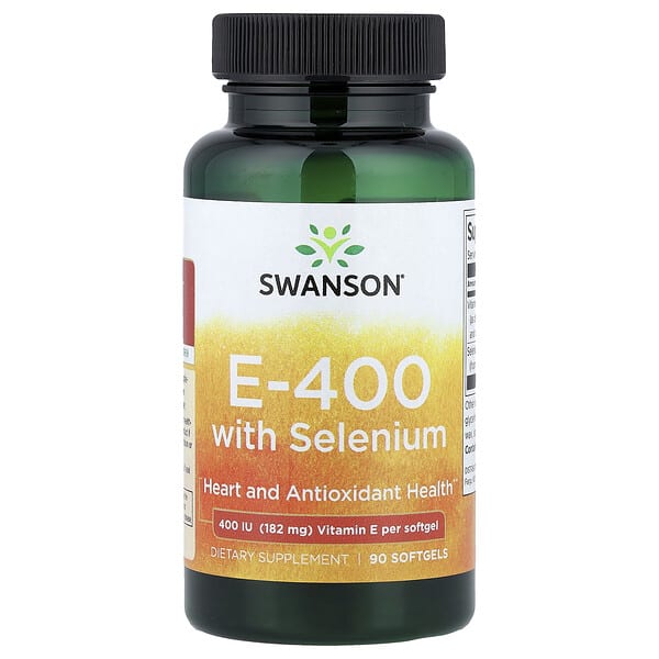 swv02022_v_40.jpg E-400 с селеном, 90 капсул — Swanson