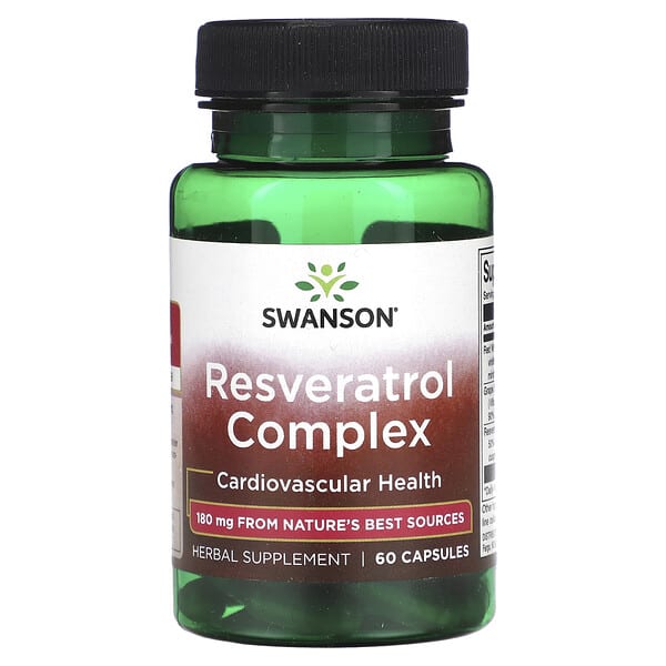 swv02248_v_8.jpg Ресвератрол комплекс, 60 капсул — Swanson