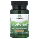 BioPerine®, 10 мг, 60 веганских капсул — Swanson