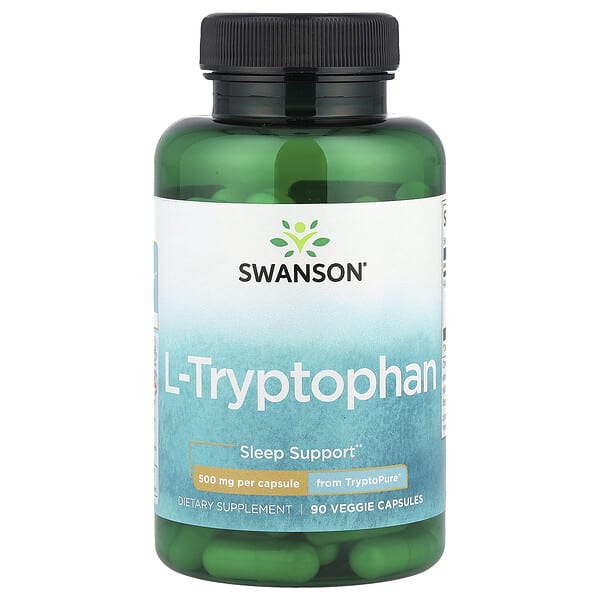 swv02372_v_24.jpg L-триптофан, 500 мг, 90 растительных капсул — Swanson