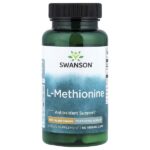 L-метионин, с AjiPure®, 500 мг, 60 веганских капсул — Swanson