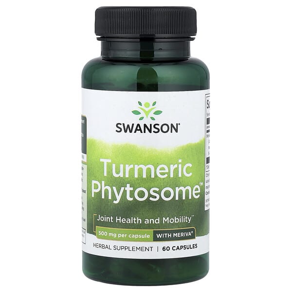 swv02493_v_24.jpg Turmeric Phytosome™ с Meriva®, 500 мг, 60 капсул — Swanson
