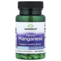 марганец Albion®, 10 мг, 180 капсул — Swanson