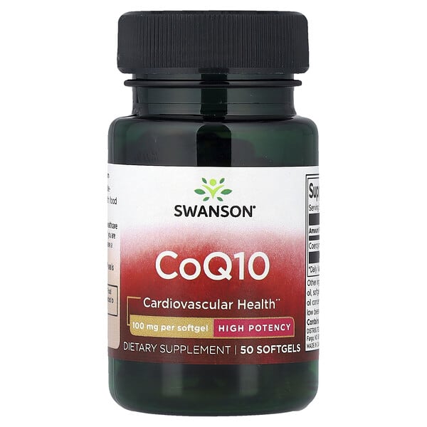 swv02560_v_24.jpg коэнзим Q10, высокая эффективность, 100 мг, 50 капсул — Swanson