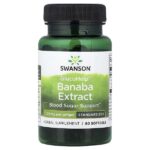 GlucoHelp®, экстракт банабы, стандартизованный, 1,33 мг, 60 капсул — Swanson