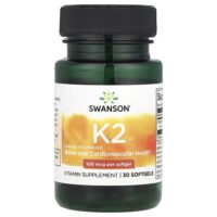 Натуральный витамин K2, 100 мкг, 30 мягких таблеток — Swanson