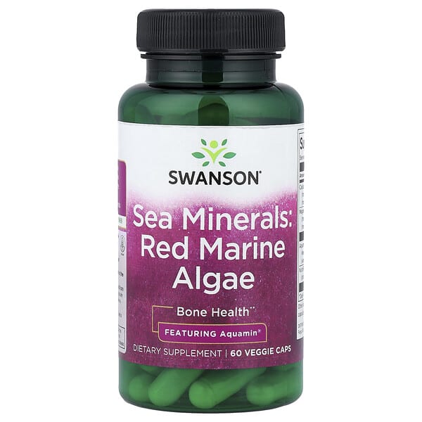 swv02682_v_24.jpg Sea Minerals, красные морские водоросли, 60 растительных капсул — Swanson