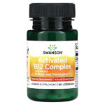 Activated B12 Complex, натуральная вишня, 60 пастилок (2000 мкг в каждой пастилке) — Swanson