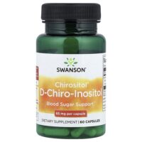 Chirositol®, D-хироинозитол, 85 мг, 60 капсул — Swanson