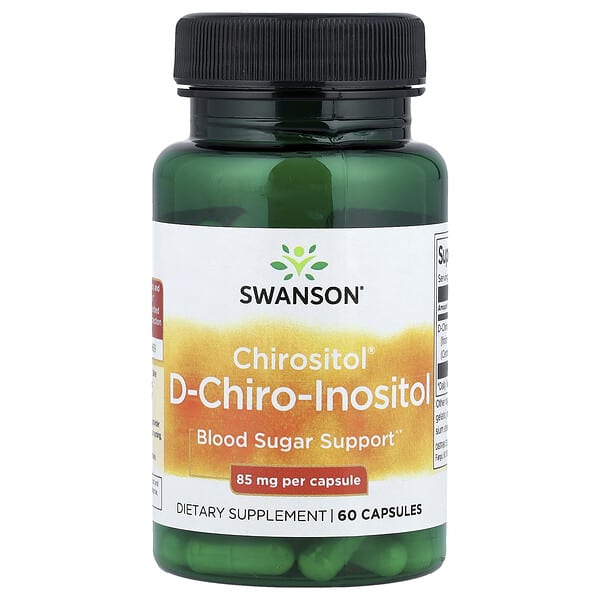 swv02933_v_24.jpg Chirositol®, D-хироинозитол, 85 мг, 60 капсул — Swanson