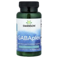 GABAplex с L-тирозином и L-теанином, 60 веганских капсул — Swanson