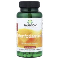 бенфотиамин, 80 мг, 120 капсул — Swanson
