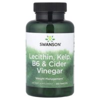 Лецитин, водоросли, витамин B6 и уксус, 240 таблеток — Swanson