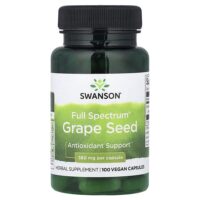 Full Spectrum®, виноградные косточки, 380 мг, 100 веганских капсул — Swanson