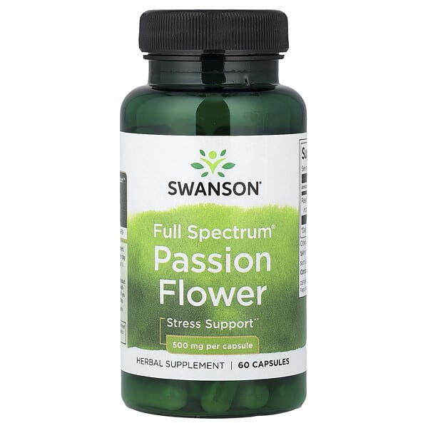 swv11143_v_24.jpg Full Spectrum®, пассифлора, 500 мг, 60 капсул — Swanson