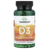 Витамин D3, 2000 МЕ, 250 капсул — Swanson