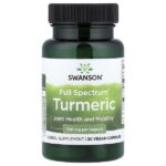 Full Spectrum®, куркума, 720 мг, 30 веганских капсул — Swanson