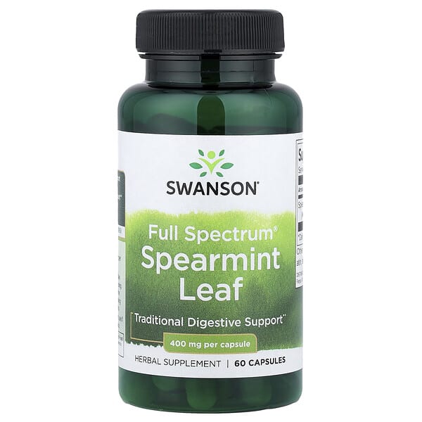 swv11261_v_24.jpg Full Spectrum®, лист мяты кудрявой, 400 мг, 60 капсул — Swanson