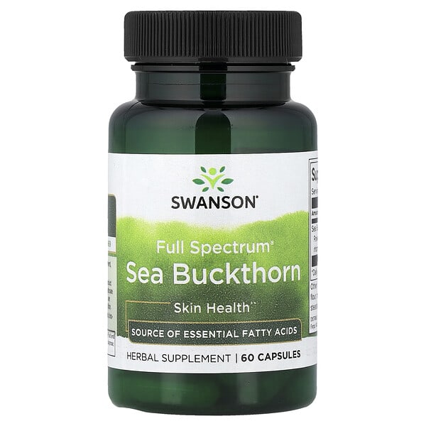 swv11271_v_24.jpg Full Spectrum®, облепиха, 60 капсул (400 мг в 1 капсуле) — Swanson