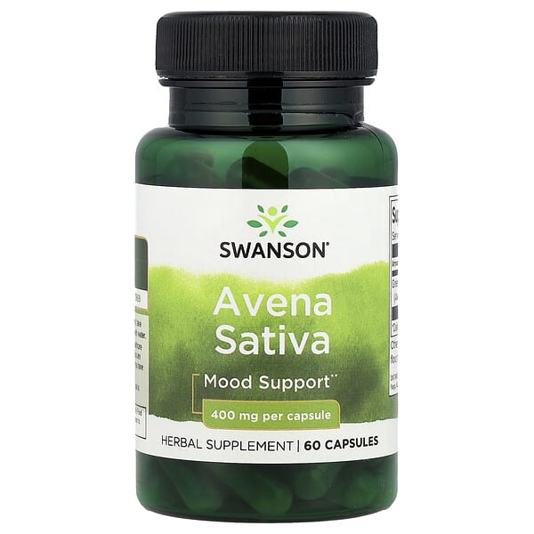 swv11301_v_24.jpg Avena Sativa, 400 мг, 60 капсул — Swanson
