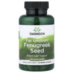 Full Spectrum®, семена пажитника, 90 веганских капсул (610 мг в 1 капсуле) — Swanson