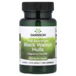 Full Spectrum®, скорлупа чёрного ореха, 500 мг, 60 капсул — Swanson
