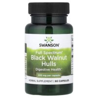 Full Spectrum®, скорлупа чёрного ореха, 500 мг, 60 капсул — Swanson