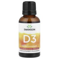 витамин D3, повышенная эффективность, 29,6 мл (1 жидк. унция) — Swanson