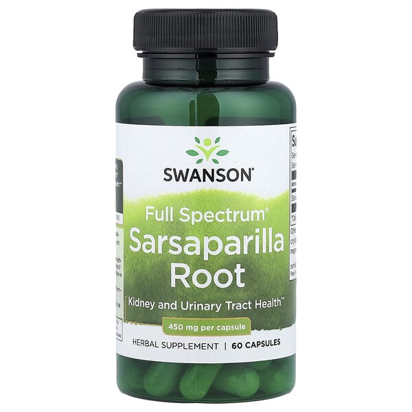 swv11404_v_24.jpg Full Spectrum®, корень сарсапарели, 450 мг, 60 капсул — Swanson