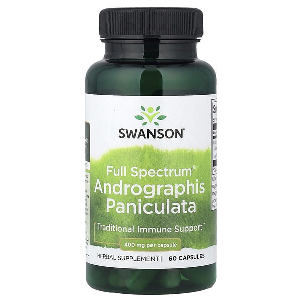 swv11426_v_32.jpg Full Spectrum®, андрографис метельчатый, 400 мг, 60 капсул — Swanson