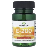 E-200, витамин E, 90 мг (200 МЕ), 60 капсул — Swanson