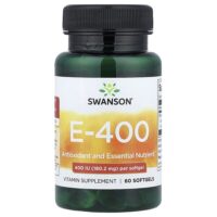 E-400, витамин E, 180,2 мг (400 МЕ), 60 капсул — Swanson