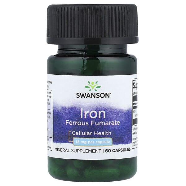 swv11587_v_24.jpg Железа и железа фумарат, 18 мг, 60 капсул — Swanson
