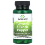 Куркума и черный перец, 60 растительных капсул — Swanson